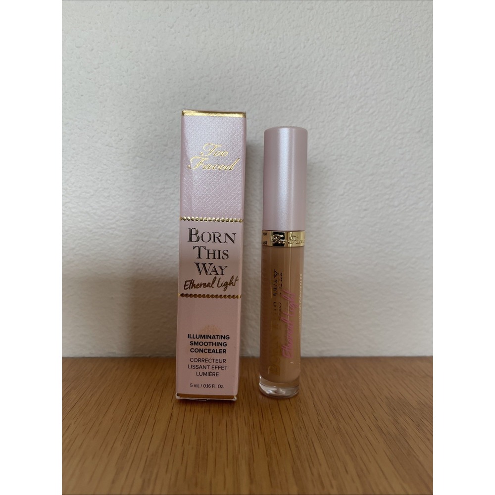 Too Faced Born This Way Ethereal Light Concealer #Biscotti Medium Golden New